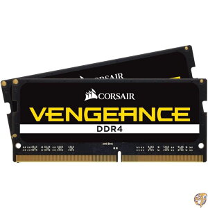 CORSAIR SODIMM VENGEANCE DDR4 ������ 32GB�i16GB×2�j�ő�3200MHz�Ή� Intel XMP�Ή� CL22 �m�[�gPC�p �u���b�N CMSX32GX4M2A3200C22