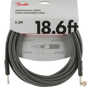 �y�ő�1000�~�N�[�|���zFender �V�[���h�P�[�u�� Professional Series Instrument Cable, 18.6', Gray Tweed