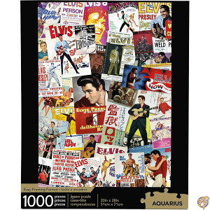 �yP2�{!20��&21���zElvis Presley (�G�����B�X �v���X���[) Movie Poster Collage 1000 Piece Jigsaw Puzzle�i1000 �s�[�X �W�O�\�[�p�Y���j[���s�A���i]