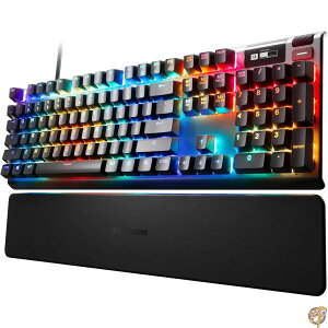 SteelSeries Apex Pro���J�j�J���Q�[�~���O�L�[�{�[�h-�����\�ȍ쓮�X�C�b�`-���E�ő��̃��J�j�J���L�[�{�[�h- OLED�X�}�[�g�f�B�X�v���C- RGB�o�b�N���C�g