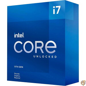 Intel (�C���e��) Core i7-11700KF �f�X�N�g�b�v�v���Z�b�T�[ 8�R�A �ő�5.0GHz �A�����b�N�Ή� LGA1200 (�C���e��500�V���[�Y���Z���N�g400�V���[�Y�̃`�b�v�Z�b�g) 125W