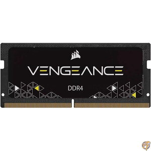 CORSAIR SODIMM VENGEANCE DDR4 ������ 16GB�i16GB×1�j�ő�3200MHz�Ή� Intel XMP�Ή� CL22 �m�[�gPC�p �u���b�N CMSX16GX4M1A3200C22