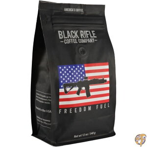 Black Rifle Coffee Company �t���[�_���t���A���R�[�q�[���[�X�g FREEDOM FUEL COFFEE ROAST Ground �ғ��i���҂��j 12 Ounce Oz 340 �O����