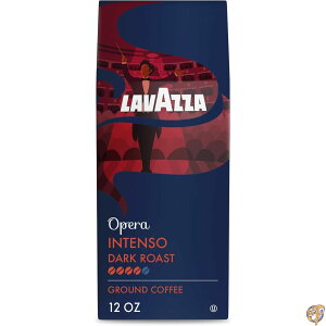 �y�ő�2000�~�N�[�|��!4���`�zLavazza (���o�b�c�@) �C���e���\ �� �R�[�q�[ Intenso Ground Coffee Blend, Dark Roast 12�I���X (��340g)