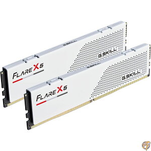 G.SKILL Flare X5�V���[�Y DDR5 RAM (AMD EXPO & Intel XMP 3.0) 64GB (2x32GB) 6000MT/s CL36-36-96 1.35V �f�X�N�g�b�v�R���s���[�^������ U-DIMM - �}�b�g�z���C�g (F5-6000J3636F32GX2-FX5W)