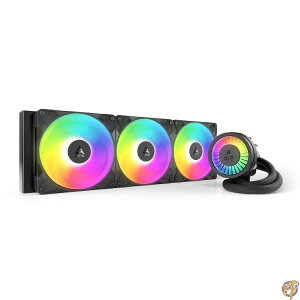 ARCTIC Liquid Freezer III Pro 420 A-RGB - AIO CPU�N�[���[ 3 x 140mm ���� 38mm ���W�G�[�^�[ PWM �|���v VRM �t�@�� AM5/AM4 Intel LGA1851/1700 �R���^�N�g�t���[�� �u���b�N