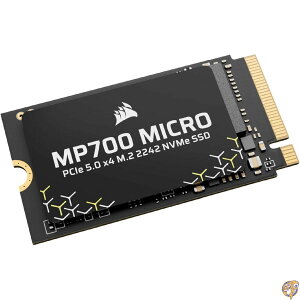 CORSAIR MP700 MICRO 4TB PCIe 5.0 x4 NVMe M.2 SSD - 2242 ���[�h�ő�9,400MB/�b �����x3D TLC NAND �� CSSD-F4000GBMP700MCR
