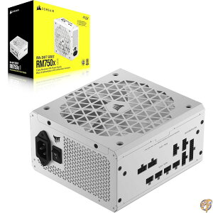 �y�ő�1000�~�N�[�|���zCORSAIR RM750x �V�t�g�t�����W�����[ATX�d�� - 80 Plus Gold ATX 3.0 PCIe 5.0 Zero RPM ���W�����[�T�C�h�C���^�[�t�F�[�X �z���C�g