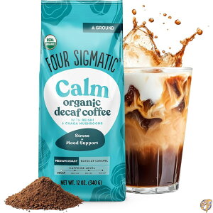 Four Sigmatic (�t�H�[�V�O�}�e�B�b�N) �}�b�V�����[�� �O���E���h�R�[�q�[ (��ŁE���C�V�z��) �`�� �~�f�B�A�����[�X�g �f�J�t�F 12�I���X (340g)