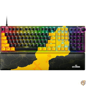 �y�N�[�|���z�M���zRazer Huntsman V2 Optical Gaming Keyboard: Fastest Linear Switches w/Quick Keystrokes & 8000Hz Polling Rate Doubleshot PBT Keycaps Dedicated Media Keys Dial PUBG: Battleground Edition
