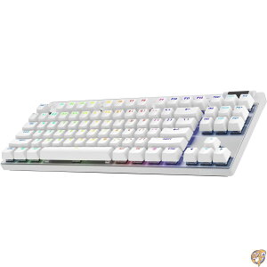 �y�ő�2000�~�N�[�|��!4���`�zLogicool G PRO X TKL LIGHTSPEED ���C�����X �Q�[�~���O�L�[�{�[�h �e���L�[���X�݌v LIGHTSYNC RGB PBT�L�[�L���b�v �^�N�^�C��(GX����) �z���C�g