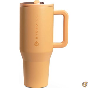 HydroJug Traveler 32�I���X (��950ml) �E�H�[�^�[�{�g�� �n���h�����t���b�v�X�g���[�t �J�b�v�z���_�[�Ή� �R��ɂ����X�e�����X���f�M�^���u���[�E���o�[�x�[�X �����E�j���ւ̃M�t�g�ɂ� (�}