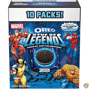 �y�ő�2000�~�N�[�|��!4���`�zMARVEL OREO Stuf of Legends �N�b�L�[ �X�y�V�����G�f�B�V���� 10�p�b�N���� (1�p�b�N2������)