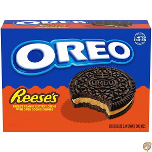 �y�ő�2000�~�N�[�|��!4���`�zOREO REESE'S Peanut Buttery Creme Chocolate Sandwich Cookies, Limited Edition, 10.81 oz