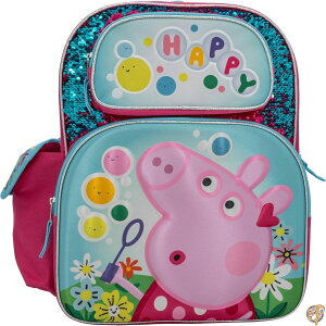 �y5��P2�{!!�zAI ACCESSORY INNOVATIONS Peppa Pig 16�C���`�o�b�N�p�b�N�A���̎q�p�g���x���o�b�O�A�t���b�v�X�p���R�[��&3D���`�T�e���t�����g�W�b�v�|�P�b�g�A�s���N, �V���o�[, 2XL, 16�C���`�̃o�b