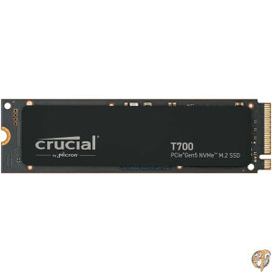 Crucial(�N���[�V����) T700 1TB Gen5 NVMe M.2 SSD - �ő�11,700MB/�b DirectStorage�Ή� CT1000T700SSD3 �Q�[���A�ʐ^�A�r�f�I�ҏW&�f�U�C�� �����\���b�h�X�e�[�g�h���C�u