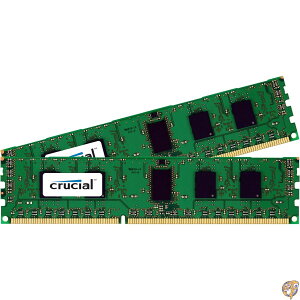 �y�ő�1000�~�N�[�|���zCrucial 16GB (2 x 8GB) DDR3 PC3-10600 �A���o�b�t�@�[�h UDIMM 240�s�� ���������W���[�� �L�b�g