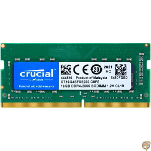 Crucial �m�[�gPC�p ������ PC4-21300(DDR4-2666) 16GB SODIMM CT16G4SFS8266 [���s�A���i]