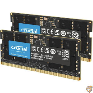 �y�X�[�p�[�Z�[��!�N�[�|���z�M���zCrucial RAM 64GB Kit (2x32GB) DDR5 5200MHz (or 4800MHz) Laptop Memory CT2K32G52C42S5