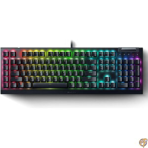 Razer BlackWidow V4 X ���J�j�J���Q�[�~���O�L�[�{�[�h:�C�G���[�X�C�b�`���j�A&�T�C�����g-6�}�N���L�[-�N��RGB-�_�u���V���b�gABS�L�[�L���b�v-���[���[&���f�B�A�L�[-�X�i�b�v�^�b�v