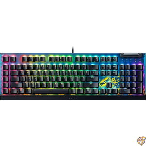 Razer BlackWidow V4 X ���J�j�J���Q�[�~���O�L�[�{�[�h:�C�G���[�X�C�b�` ���j�A&�T�C�����g - 6�̃}�N���L�[ �N���} RGB �_�u���V���b�g ABS �L�[�L���b�v ���[���[&���f�B�A�L�[ �X�i�b�v�^�b�v