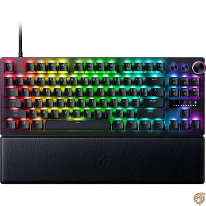 Razer Huntsman V3 Pro TKL 8KHz esports �Q�[�~���O�L�[�{�[�h:�A�i���O�I�v�e�B�J���X�C�b�` Gen 2-8000 Hz �|�[�����O�X�i�b�v�^�b�v - ���s�b�h�g���K�[ ���߉\�ȍ쓮 ���f�B�A�R���g���[�� PBT�L�[�L