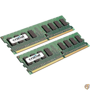 �y�ő�1000�~�N�[�|���zCrucial Technology �y���s�A���i�zCrucial 8GB Kit (4GBx2) DDR2 667MHz (PC2-5300) CL5 Unbuffered UDIMM 240-Pin Desktop Memory CT2KIT51264AA667