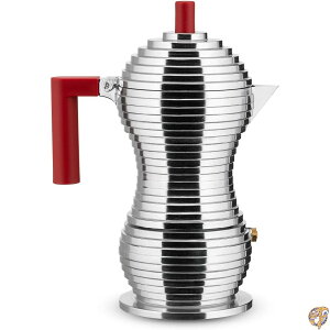 �y���K�A���i�z ALESSI �A���b�V�B Pulcina �G�X�v���b�\�R�[�q�[���[�J�[�yIH�q�[�^�[�Ή��z 3�J�b�v�p/���b�h MDL02/3RFM