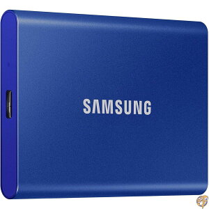 SAMSUNG (�T���X��) T7 2TB �|�[�^�u�� SSD �ő�1,050MB/�b USB 3.2 Gen2 �Q�[���p �w���p ���E�p �O�t�� �\���b�h�X�e�[�g�h���C�u (MU-PC2T0H/AM) �u���[
