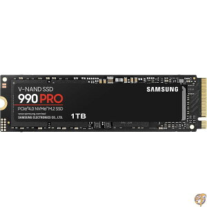 Samsung 990 Pro 1TB Gen4 NVMe SSD �ő�Ǎ�7450MB/s�E����6900MB/s�A�����_���A�N�Z�X1550K/1200K IOPS�A�������e��600TBW�AMTBF�i���ό̏�Ԋu�j150�����ԁAPS5�Ή�