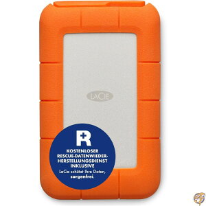 LaCie ���V�[ �|�[�^�u��HDD �n�[�h�f�B�X�N 1TB Rugged Mini USB-C Mac/iPad/Windows�Ή� �O�t��HDD 2EUAP8