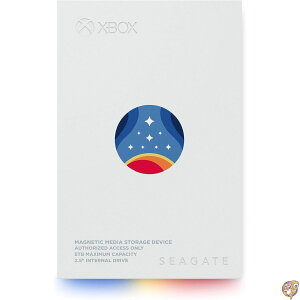 Seagate Starfield Special Edition Game Drive 5TB �O�t��HDD - USB 3.2 Gen 1�A�J�X�^��RGB LED���ځA3�N�Ԃ�Rescue�f�[�^�����T�[�r�X�t (STMJ5000400)