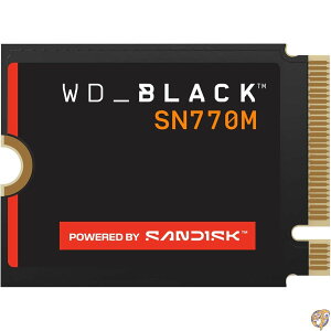 WD_BLACK SN770M 2TB M.2 2230 NVMeSSD - PCIe Gen 4.0 �ő呬�x 5,150MB/�b �n���h�w���h�Q�[���f�o�C�X�ƌ݊����̂���m�[�g�p�\�R���p Asus ROG Ally�ASteam Deck�ɍœK WDBDNH0020BBK-WRSN
