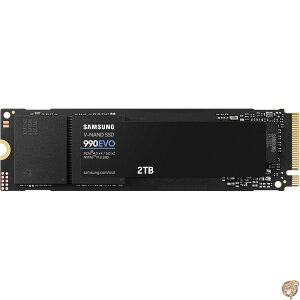SAMSUNG 990 EVO SSD 2TB PCIe Gen 4x4 5x2 M.2 2280 NVMe �����\���b�h�X�e�[�g�h���C�u �ő�5,000MB/�b PC/�m�[�g�p�\�R��/�m�[�g�p�\�R��/MZ-V9E2T0B/AM�p�A�b�v�O���[�h�X�g���[�W �u���b�N