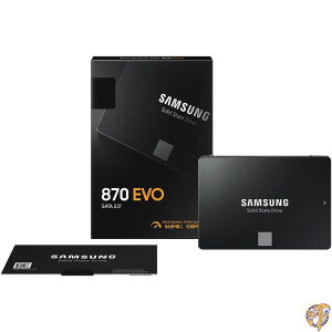 SAMSUNG 870 Evo 1TB 2.5�C���` SATA III �����\���b�h�X�e�[�g�h���C�u SSD MZ 77E1T0BW�B
