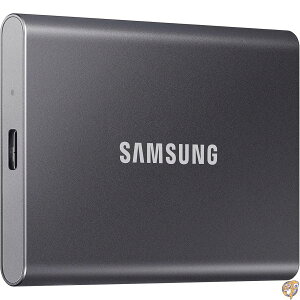SAMSUNG T7 �|�[�^�u�� SSD 2TB �O�t���\���b�h�X�e�[�g�h���C�u �ő呬�x1,050MB/�b USB 3.2 Gen 2 �Q�[�~���O/�w��/�v�������M�����̍����X�g���[�W MU-PC2T0T/AM �O���[, MU-PC4T0T/AM