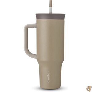 Owala �I���� 40oz Insulated Tumbler �I�[���� 40�I���X �f�M�^���u���[ �_�E���E�g�D�E�A�[�X ���� �}�C�{�g�� ��e�� 2-in-1�t�^