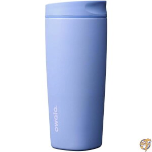 Owala SmoothSip Slider �ۉ��X�e�����X���R�[�q�[�^���u���[ �J��Ԃ��g����A�C�X�R�[�q�[�J�b�v �z�b�g�R�[�q�[�p�g���x���}�O BPA�t���[ 20�I���X (��590ml) Out of the Blue
