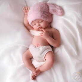 【クーポン配信中】ベビーサイド BABESIDE 赤ちゃん人形 女の子 約40cm フルボディ プラチナシリコン リアルな質感 沐浴可 リボーンドール 眠っている 赤ちゃん 新生児 3歳以上 リボーンベビー ギフト 誕生日 クリスマス 約2.2kg 約40cm