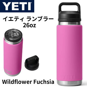 CGeB YETI Rambler 26 oz Bottle u[ EH[^[{g ۗyWildflower Fuchsia Cht[EtNVAzhN₽L[v ۉ ȃ{g