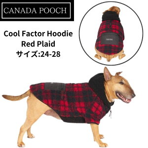 y281000~N[|!撅20lzJi_v[` Canada Pooch Cool Factor Hoodie N[ t@N^[ p[J[  Red PlaidyTCYF24-28z Ck COA t[ht  `FbN ^ ^