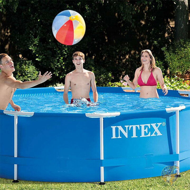 楽天市場】大型 プール 水遊び 3m x 76cm 4 人用 巨大プール 屋外金属  
