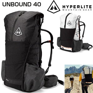 Hyperlite Mountain Gear �n�C�p�[���C�g�}�E���e���M�A UNBOUND 40 Black White �E���g�����C�g�n�C�L���O �o�R�����b�N UL�n�C�N �o�b�N�p�b�N �y�� 40L