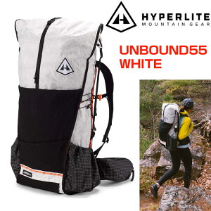 Hyperlite Mountain Gear �n�C�p�[���C�g�}�E���e���M�A UNBOUND 55 �� White �E���g�����C�g�n�C�L���O �o�R�����b�N UL�n�C�N �o�b�N�p�b�N ������ �y�� 55L