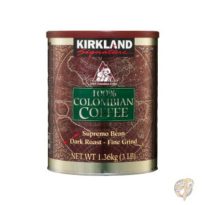 �J�[�N�����h�V�O�l�`���[ Kirkland Signature 100% �R�����r�A�R�[�q�[ �_�[�N���[�X�g 3 �|���h 1.36kg ��� �Ɩ��p