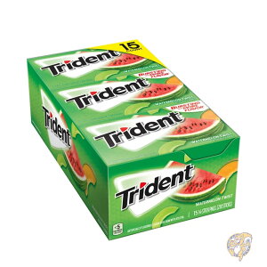 トライデント Trident シュガーフリーガム スイカツイスト 15個入り 個包装 まとめ買い