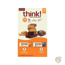 【5日最大1500円クーポン】シンクシン Think Thin ハイプロテインバー バラエティパック 59g 18本入り お菓子 個包装 まとめ買い 大量