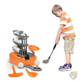 ゴルフセット キッズ ゴルフおもちゃセット 左右のクラブヘッド付き 男の子用アウトドアスポーツおもちゃ 幼児用室内ゴルフボールゲーム 子供のアクティブな運動 庭遊び 誕生日プレゼント iPlay iLearn アイプレイ アイラーン