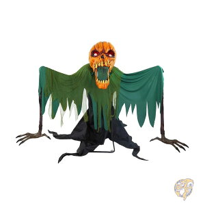 ハロウィンアニマトロニクス 7.3フィート 222cm グラウンド ブレイキングジャック 不気味 家 壁飾り 不気味 屋内 屋根付き 屋外パーティー装飾 動きに反応 ハロウィン ハロウィーン デコレー