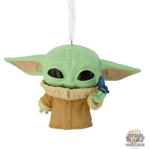 スター・ウォーズ Star Wars マンダロリアン グローグー with バタフライ ファンコ POP! クリスマスオーナメント クリスマス デコレーション 飾り アメリカ ホールマーク Hallmark
